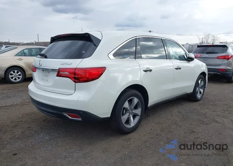 2014 Acura Mdx Technology Package from USA, damaged, VIN 5FRYD3H46EB020972